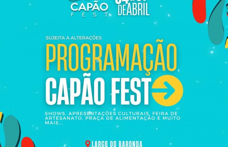 8ª Capão Fest inicia no próximo dia 04 com atrações variadas
