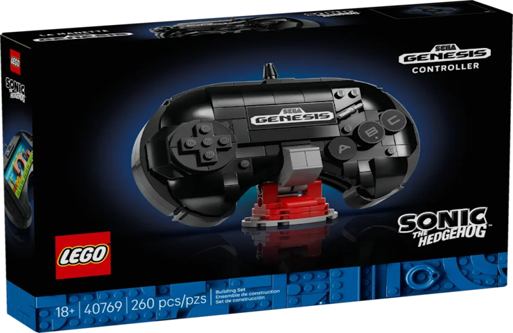 LEGO lança réplica do controle do Mega Drive com cenário do Sonic embutido